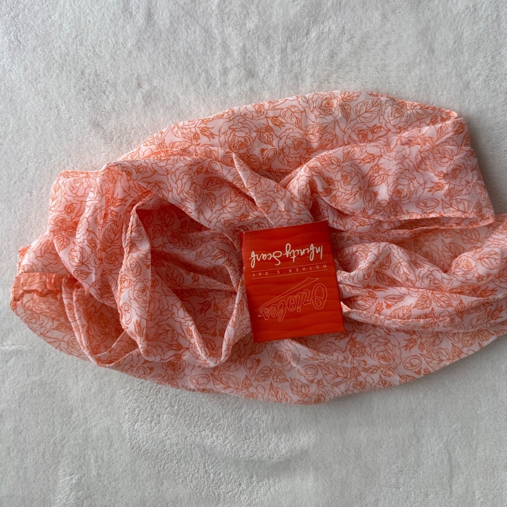 NWT Baltimore Orioles Women's Neck Scarf Orange Mother's Day Give Away